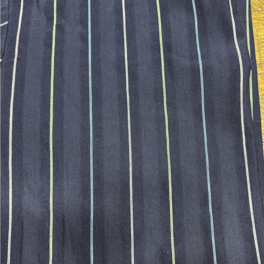 Vintage Polo by Ralph Lauren Men's Blue Striped Polo Shirt - Picture 4 of 4